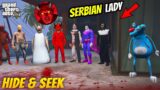 Oggy & Avengers Playing Chupan Chupai With Serbian Dancing Lady, Granny & Devil Boss in GTA 5 #2
