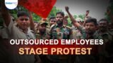 Outsourced employees stage protest at lower PMG