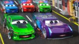 Police cars City Pursuit: Chasing Bad Cars | Firetruck to the rescue | Action-Packed Hero cars City