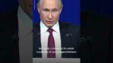 Putin to the West: ‘Let's stop being enemies’ | USA TODAY #Shorts