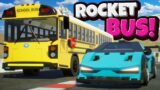 ROCKET School Bus BEATS Fast Lego Cars in Brick Rigs Multiplayer?!