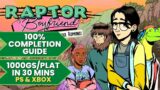 Raptor Boyfriend: A High School Romance – 100% Walkthrough Guide (1000GS/Platinum In 30 Mins)
