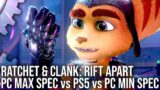 Ratchet and Clank: Rift Apart – PC Max vs PS5 vs PC Very Low – First Look