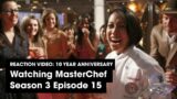 Reaction video: Watching episode 15 of Masterchef Season 3
