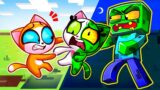 Rescue Baby Cat from Zombie! Minecraft Story + More Funny Kids Cartoons by Purr-Purr Stories