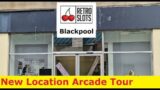 Retro Slots Blackpool Arcade Tour 27/7/23 New Location With Classic Fruit Machines & #astra Slots 4K