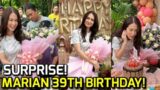 SURPRISE! Marian Rivera 39th Birthday sa Set ng "Against All Odds" NAGULAT siya sa Pakulo nila!