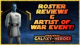 SWGOH Roster Reviews & Thrawn Event LIVE!
