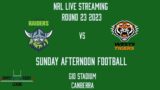 Simply Rugby League NRL Round 23 2023 LIVE Streaming Raiders vs Tigers