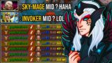 Sky-Mage Divine IV VS Invoker Divine V | Epic No Mercy Sky-Mage LVL 30 Totally Delete Invoker Mid !!