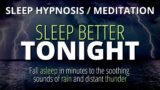 Sleep Better Tonight (Strong Hypnosis) | Black Screen With Soothing Rain Sounds