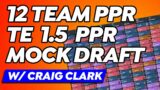 TE 1.5 PPR Mock Draft with guest Craig Clark – 2023 NFL Fantasy Football