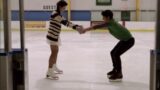Teen Wolf 2×03 Scott tries out Ice skate. Stiles impressed by Lydia figure skate saw flower.