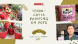 Terra-cotta painting on pots for increasing it's life | #toroidrider #shorts #viral #painting #yt