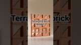 Terracotta brick design #terracotta #jalidesign #claybricks #interiordesign #construction #ytshorts