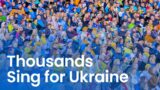 Thousands of Estonians Sing “Oi u luzi chervona kalyna” to Support Ukraine