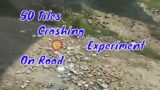 Tiles Crashes On Road Experiment | Broken 50 Tiles Pieces | Crazy Pakistani Hacks