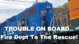 Trouble On Board! Fire Department To The Rescue, Plus Starting A GP38 Loco! #trains | Jason Asselin
