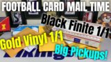 Two MASSIVE Grail Pickups For This Football Card Mail Time! Gold Vinyl & Black Finite 1/1's!