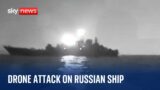 Ukrainian sea drone attacks Russian ship in a major export hub, says Moscow