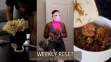 VLOG: WEEKLY RESET | CLEANING + COOKING + CARDIO + SKIN CARE