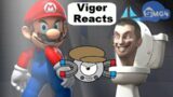 Viger Reacts to SMG4's "Mario VS Skibidi Toilet"
