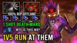 WTF 1v5 Unlimited HP Regen Blade Mail Witch Doctor Brutal Offlane Run At Them Dota 2