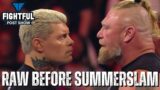WWE Summerslam Go Home Show! WWE Raw 7/31/23 Show Review & Results | SRS & Denise