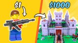 $1 vs $1000 LEGO creation…