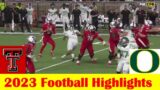 #13 Oregon vs Texas Tech Football Game Highlights 9 9 2023