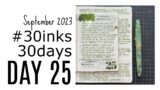 #30inks30days Troublemaker Hanging Rice – Maybe the wettest Troublemaker ink I have used.