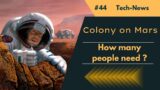 #44 Only 22 people needed for a Martian Colony