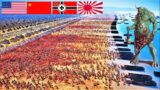 6,000,000 NURGLE vs HUMANITY ARMY Beach Defense – Ultimate Epic Battle Simulator 2