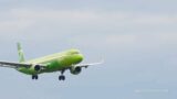 Airbus A321 of S7 Airlines landing