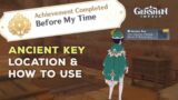Ancient Key Puzzle Dar Al-Shifa || Before My Time Hidden Achievement || Genshin Impact 3.1