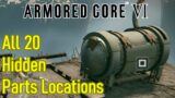 Armored Core 6 hidden parts locations, all 20 hidden chests, weapons, and items