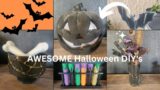Awesome Halloween DIY's including a Pottery Barn DUPE terracotta pumpkin!
