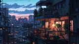 Balcony Dreaming in Tokyo City – Lofi Beats at6AM [chillhop beats in tokyo]