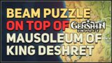 Beam Puzzle on top of Mausoleum of King Deshret Genshin Impact