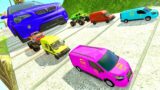 Big Cars vs Monster Trucks Crash Speed Bumps DOWN OF DEATH Fail – BeamNG.drive | HT Gameplay Crash