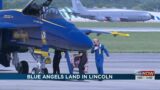 Blue Angels land in Lincoln, practice flyovers before airshows