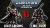 Chaos Daemons Vs Black Legion – Warhammer 40k 10th Edition!