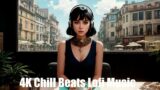 Chill Beats Music – Lofi Trip Don't Fall | (AI) Audio Reactive Cinematic | City Center