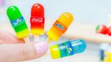 Coca Cola, Fanta, Sprite or Pepsi | Fresh Miniature Colorful Popsicles Recipe | 1000+ Mini Desserts