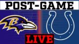 Colts UPSET BALTIMORE RAVENS ! Colts vs Ravens post game reaction show !