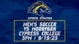 Cypress Men's Soccer vs Moorpark College @ 3PM