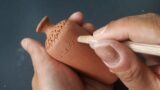 DIY Mini Pottery Making: Create Your Own Terracotta Vase with Unique Design