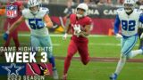 Dallas Cowboys vs. Arizona Cardinals Game Highlights | NFL 2023 Week 3