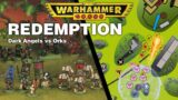 Dark Angels vs Orks. Told like a battle report from 1996
