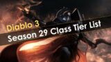 Diablo 3 Season 29 Class Tier List